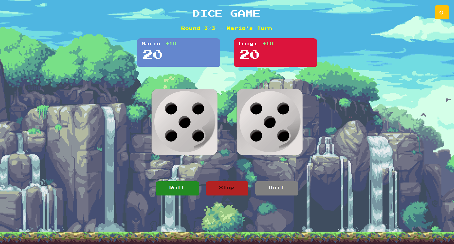Retro Dice Game